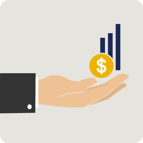 Financial Advising and Planning Hand carying money.